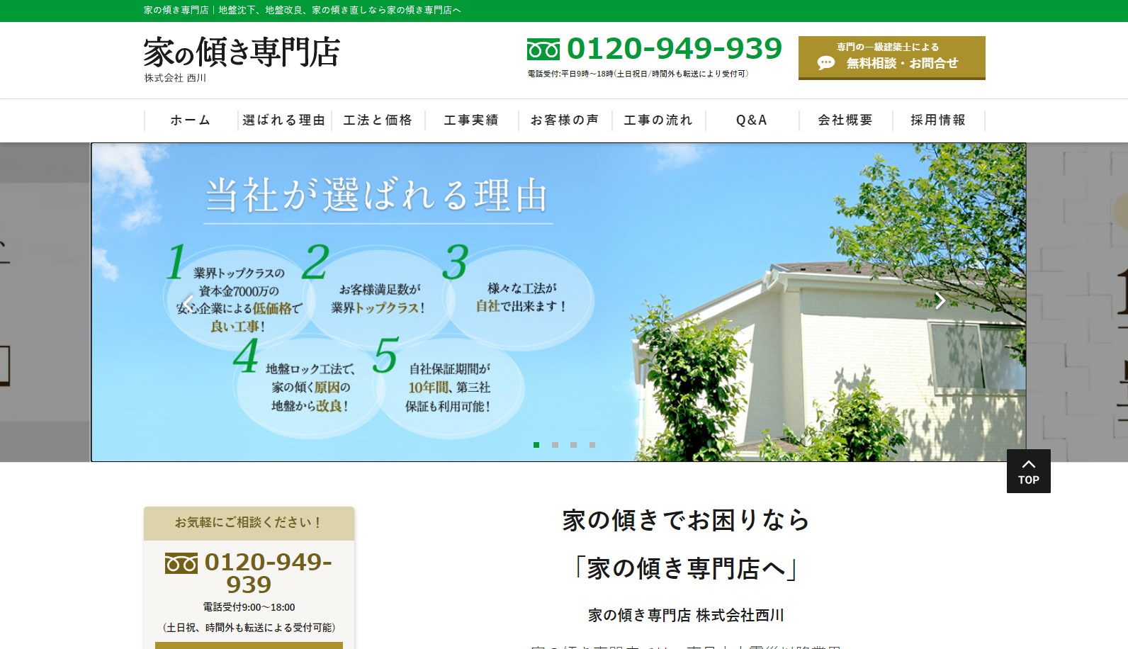 家の傾き直し専門店 上家